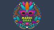 Extraordinary Mardi Gras PowerPoint Template Designs