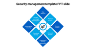 Diamond design Security management template PPT slide