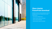 Company Glass Interior PowerPoint Download Template