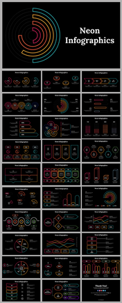 Neon Infographics PowerPoint Presentation And Google Slides