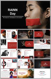 RAINN Day PowerPoint Templates and Google and canva Slides