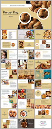 Pretzel Day PowerPoint And Google Slides Templates