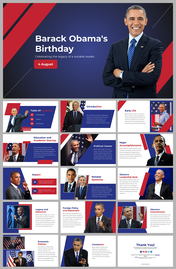 Barack Obamas Birthday PPT And Google Slides Templates