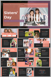 Sisters Day PowerPoint And Google Slides Templates