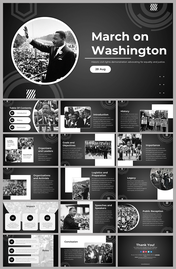 March On Washington PowerPoint And Google Slides Themes