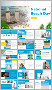 National Beach Day PowerPoint And Google Slides Themes