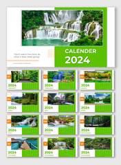 2024 Calendar PPT Presentation And Google Slides Templates