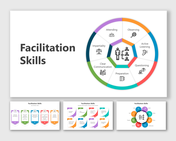 Collection of slides with various diagrams and colorful sections highlighting key skills and techniques.