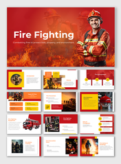 Innovative Fire Fighting Presentation And Google Slides