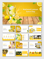 Navigate National Lemon Juice Day PPT And Google Slides