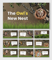 Creative The Owls New Nest PowerPoint And Google Slides