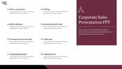 Impactful Corporate Sales PPT Template for Executives