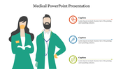 Circular pie medical PowerPoint presentation	