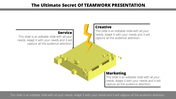 Teamwork Presentation Template for Collaboration Goals