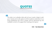 Impressive Quote PowerPoint Template Presentation Design