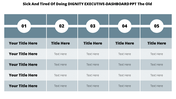 Innovative Executive Dashboard PPT Template-Five Node