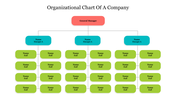 Imaginative Organizational Chart of a Company Prsentation