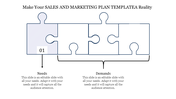 Get the Sales And Marketing Plan Template-Puzzle Model