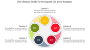 Awesome PowerPoint Life Cycle Template With Five Node