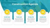 Construction Agenda PowerPoint And Google Slides Template