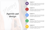 Impressive Agenda PPT Design Slide Template-Five Node