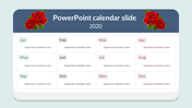 Awesome PPT And Google Slides Calendar Template