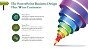 Pencil Model PowerPoint Business Design Template