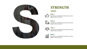 Swot Template-Strength PowerPoint presentation slides