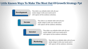 Four Node Growth Strategy PPT Slide Designs