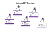 Five Noded Business PPT Templates for Presentations