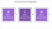 Innovative Best PowerPoint Infographics In Purple Color