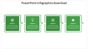 Effective PowerPoint Infographics Download In Green Color