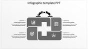 Creative Infographic Template PPT In Grey Color Slide