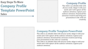 Get classy Company Profile Template PowerPoint Slides