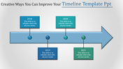 Arrow Timeline Template PPT Presentation