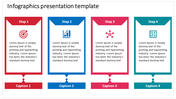 Infographic PPT Presentation Template on Multicolor