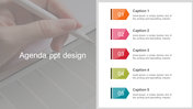 Tantalizing Agenda PPT Presentation Template 