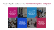 PowerPoint Agenda Template for Planning with Four Noded