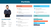 Usable Portfolio PowerPoint Template And Google Slides