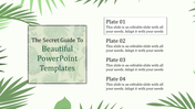 Beautiful PowerPoint Templates With Leafy Background