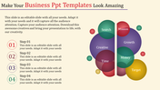 Business PPT template and Google slides with transparent circle