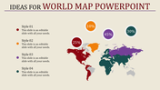 Creative World Map PowerPoint template and Google slide