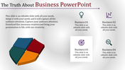 Business PowerPoint for Presentations with Four Nodes