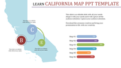 Editable California Map PPT template and Google slides