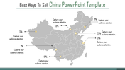 China map marked with yellow points and percentages for regions, with text explaining audience engagement strategies.