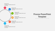 Multicolored Process PPT Template for Streamlined Workflows