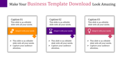 Multi-Color Business Template Download For Business Plan