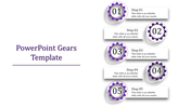 Four Gears PowerPoint Template and Google Slides Themes