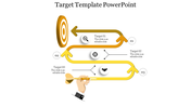 Target Template PowerPoint for Strategic Goal Achievement