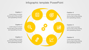 Magnificent Infographic Template Presentation with Six Nodes